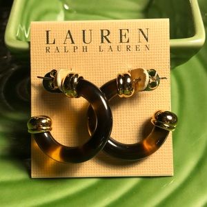 NEW Ralph Lauren Tortoise Hoops